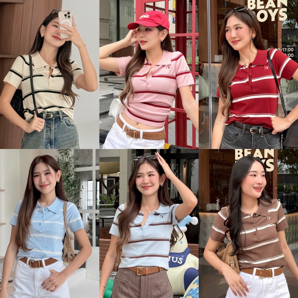 รีวิว NICHARIS Molly Top เสื้อโปโลไหมพรมคอปก ผ้านุ่ม ใส่สบาย แมทช์ง่าย เหมาะกับใคร