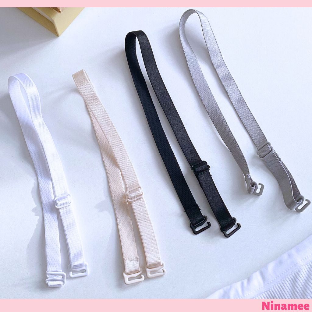 🍒Ninamee สายเสื้อใน ปรับระดับได้ ขนาดมาตรฐาน ใส่กับชุดชั้นในทั่วไป สายรัดชุดชั้นใน มีความยืดหยุ่น อุ