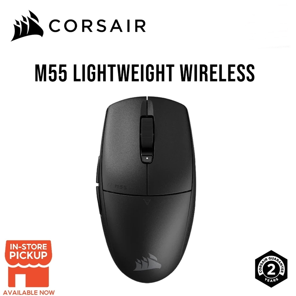 MOUSE (เมาส์) CORSAIR M55 WIRELESS Gaming Mouse (CH-931F000-AP)