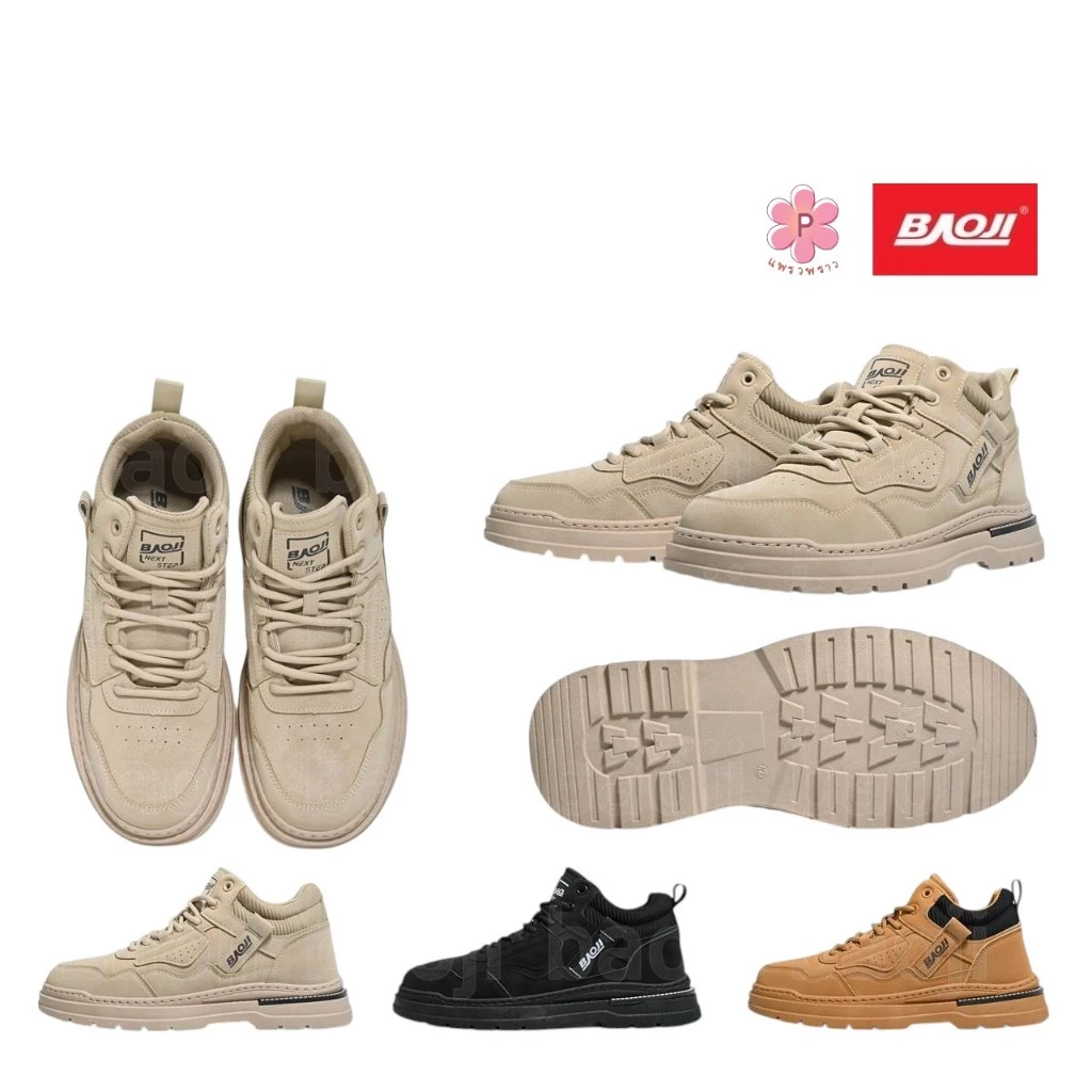 👟BAOJI บาโอจิ รองเท้าผ้าใบ Classic Style ทรงสวย งานสวย ไซส์ 41-45 , รุ่น BRM1005 , BRM1010