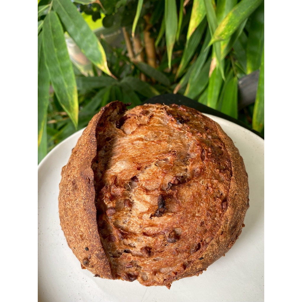 ขนมปัง ซาว์โดว์ แครนเบอร์รี่ วอลนัท ลูกเกด 💥ไม่ใส่น้ำตาล Cranberry Walnut Raisin Sourdough 🍞