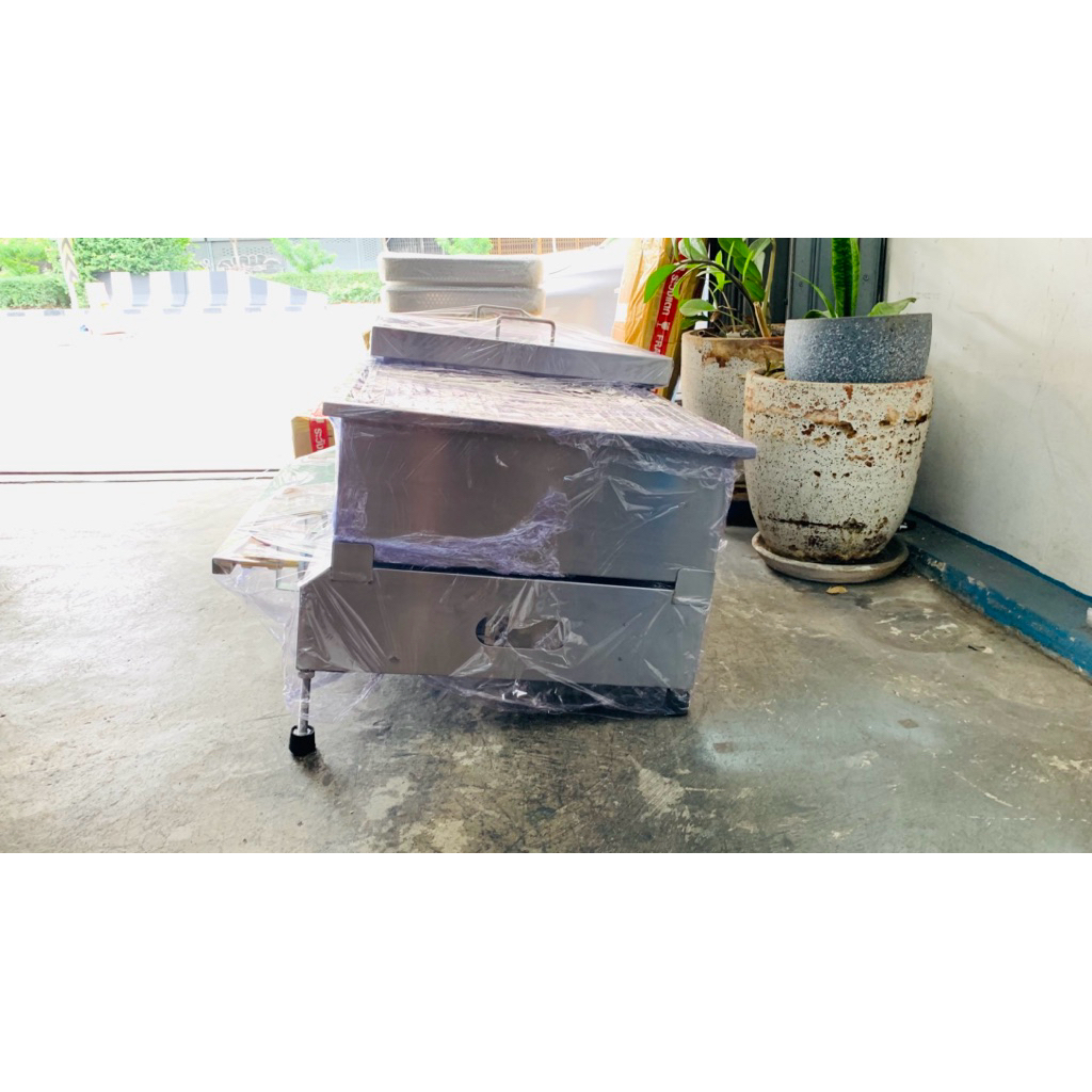 เตานึ่งขนมปังอบไอน้ำ ระบบใช้แก๊สสามารถแยกปรับแก๊สได้ 3 ท่อ ขนาด 50X100 cm ตัวเตาเป็นแตนเลสทั้งตัว รับประกันสินค้า 1 ปี - รูปที่ 4