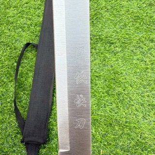 SAMURAI 70 cm. ใบสแตนเลส หนา 2.4 mm ใบเจาะพอดสวยงาม ยามรวมด้าม 70 เซนติเมตรเล่มสวย ซามูไร