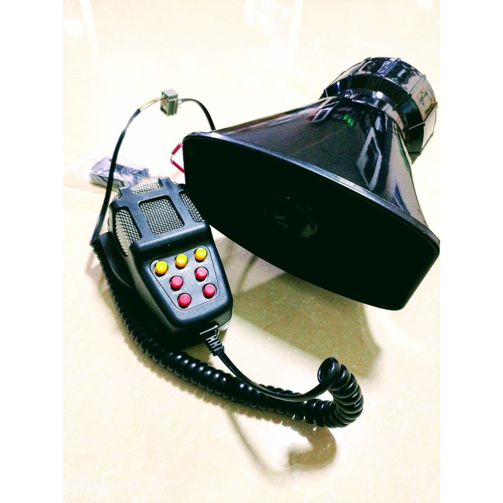 เตรียมจัดส่ง ไซเรนเตือนภัยรถยนต์อิเล็กทรอนิกส์ 12V 100W 120-150dB  รถจักรยานยนต์ไซเรนรถไมโครโฟนลำโพงรถพยาบาล