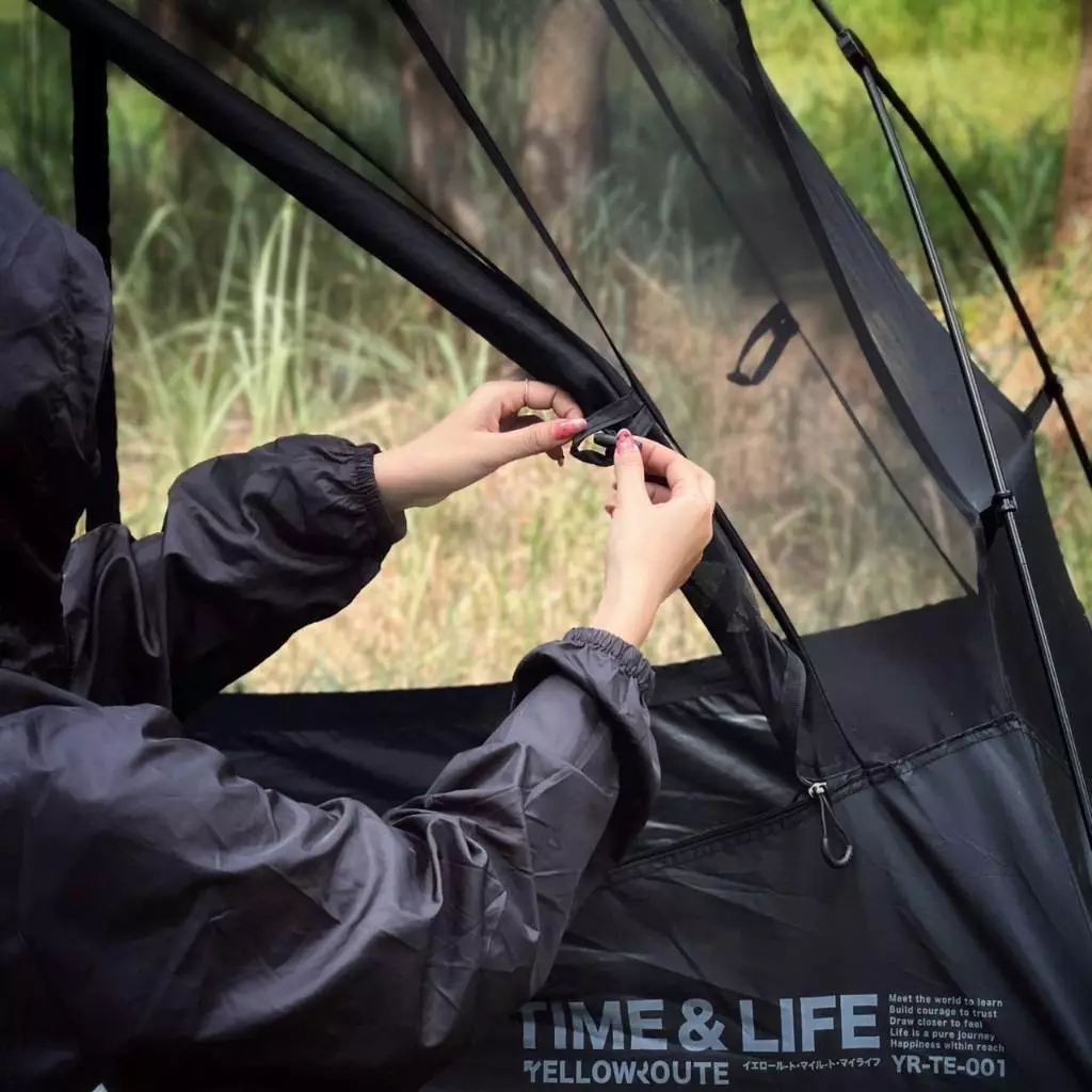 Yellow route Black Panther Cot Tent เต็นท์ cot / cot เตียงสนามพับเล็ก thumbnail 9