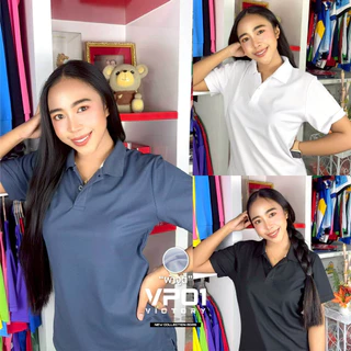 เสื้อโปโลหญิง ทรงเข้ารูป เสื้อโปโลหญิง Slim Fit เสื้อผู้หญิง รุ่น VP01