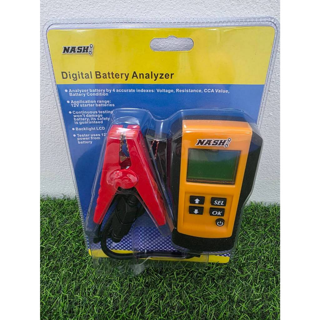 NASHI เครื่องวัดแบตเตอรี่ เครื่องวัดค่า CCA (Battery Analyzer & Battery Tester) ส่งไว