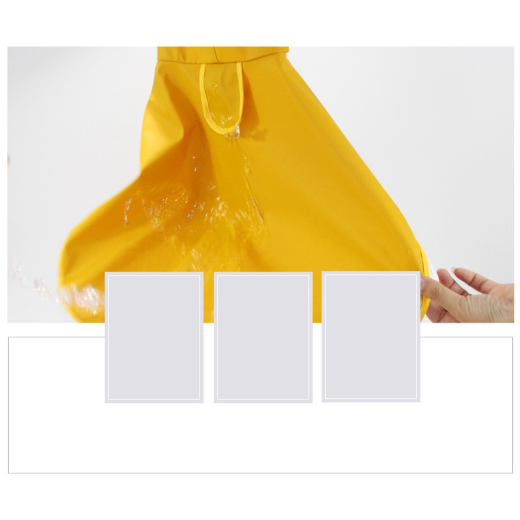 MG-733 เสื้อกันฝนสำหรับสัตว์เลี้ยง สุนัขและหมา กันน้ำได้ดี ดีไซน์น่ารัก พร้อมไซส์ใหญ่ ราคาสบายกระเป๋า พร้อมจัดส่งทันที ราคา ถูกที่สุด ดีลบีเคเค แกลเลอรีภาพที่ 4