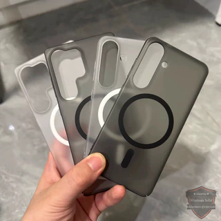 เคส Samsung A56 A55 A54 A36 A35 A26 A25 A16 A15 A06 S25 S24 S23 S22 Ultra เคสนิ่มแบบแม่เหล็กเคลือบด้านบางเฉียบ