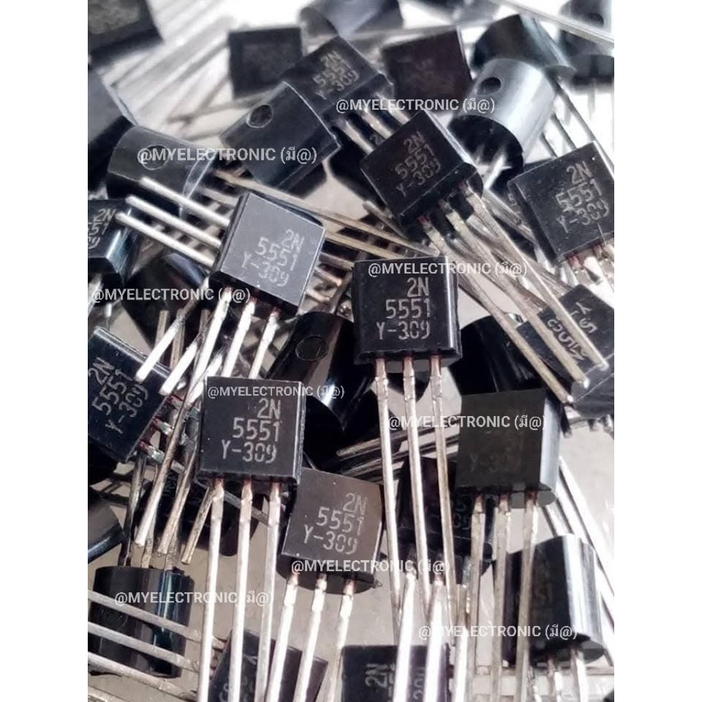 2N5551 Y ทรานซิสเตอร์ 10pcs NPN TRANSISTOR 150V/600mA 2N5551Y ตัวถัง TO-92 ราคา
