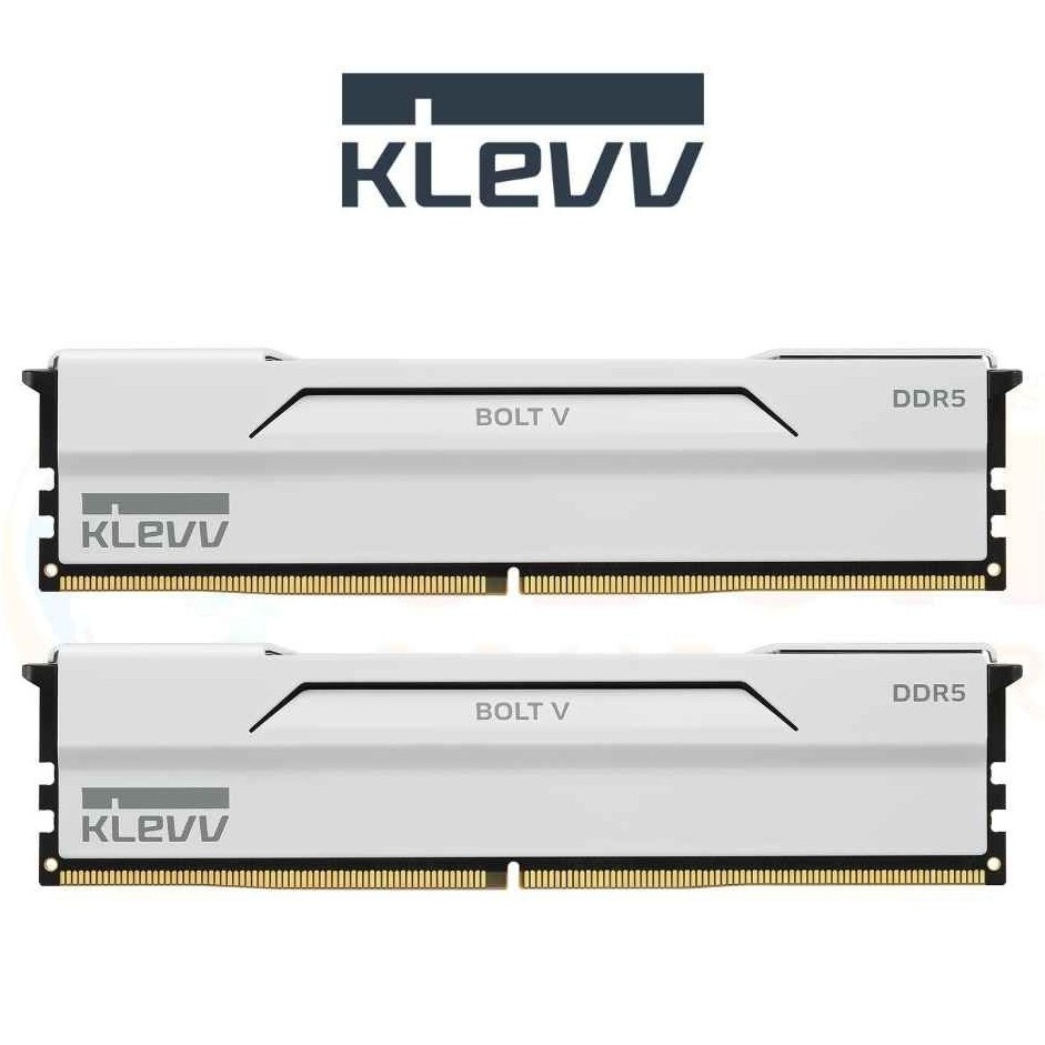 KLEVV BOLT V DDR5 GAMING OC 32GB (16GBx2) 6400MHz WHITE
