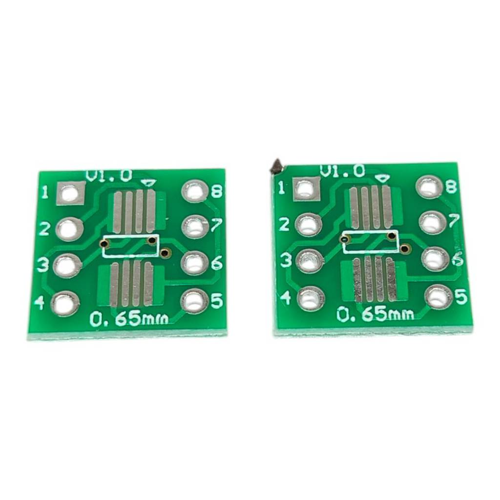 2pcs บอร์ดแปลงขา PCB SOP8 SSSOP8 TSSOP8 to DIP8 แปลงขา SMD 8P เป็น DIP 8P
