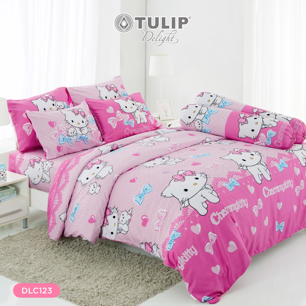 TULIP Delight Charmmy Kitty DLC123 ลิขสิทธิ์แท้ซานริโอ  ชุดเครื่องนอน ผ้าปูที่นอน ผ้าห่มนวม