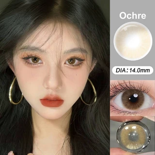 Magister Realcon คอนแทคเลนส์ (0°-800°) 14MM 6 เดือน Ochre เดือน Graphite คอนเทนท์เลนส์ Brown/Gray คอนแทคเลนส