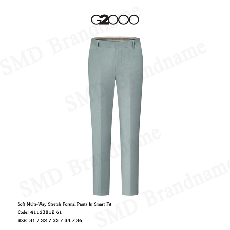 G2000 กางเกงสแล็ค ขายาว ทำงาน รุ่น Soft Multi-Way Stretch Formal Pants In Smart Fit Code: 41153012 61