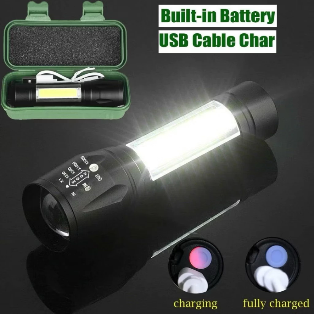ไฟฉายพกพา USB ซูมได้ ปรับโหมดได้ thumbnail 8