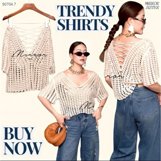 Mirrorsister 50704.7 • เสื้อถักโครเชต์ดีไซน์เปิดไหล่เล็ก