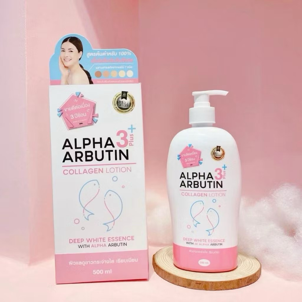 ALPHA ARBUTIN COLLAGEN 3+ LOTION โลชั่น คอลลาเจน 500 ML.