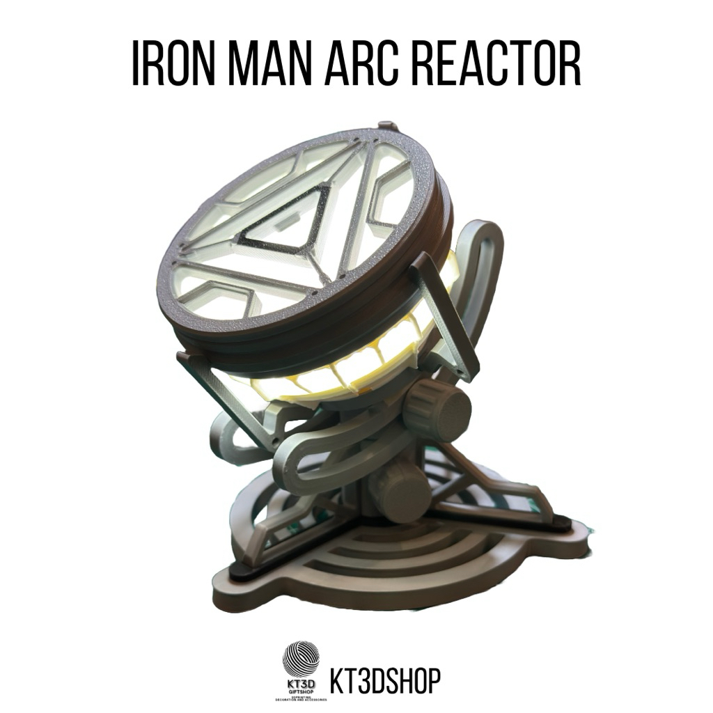 โคมไฟตั้งโต๊ะ Ironman Arc Reactor (3DPrint)
