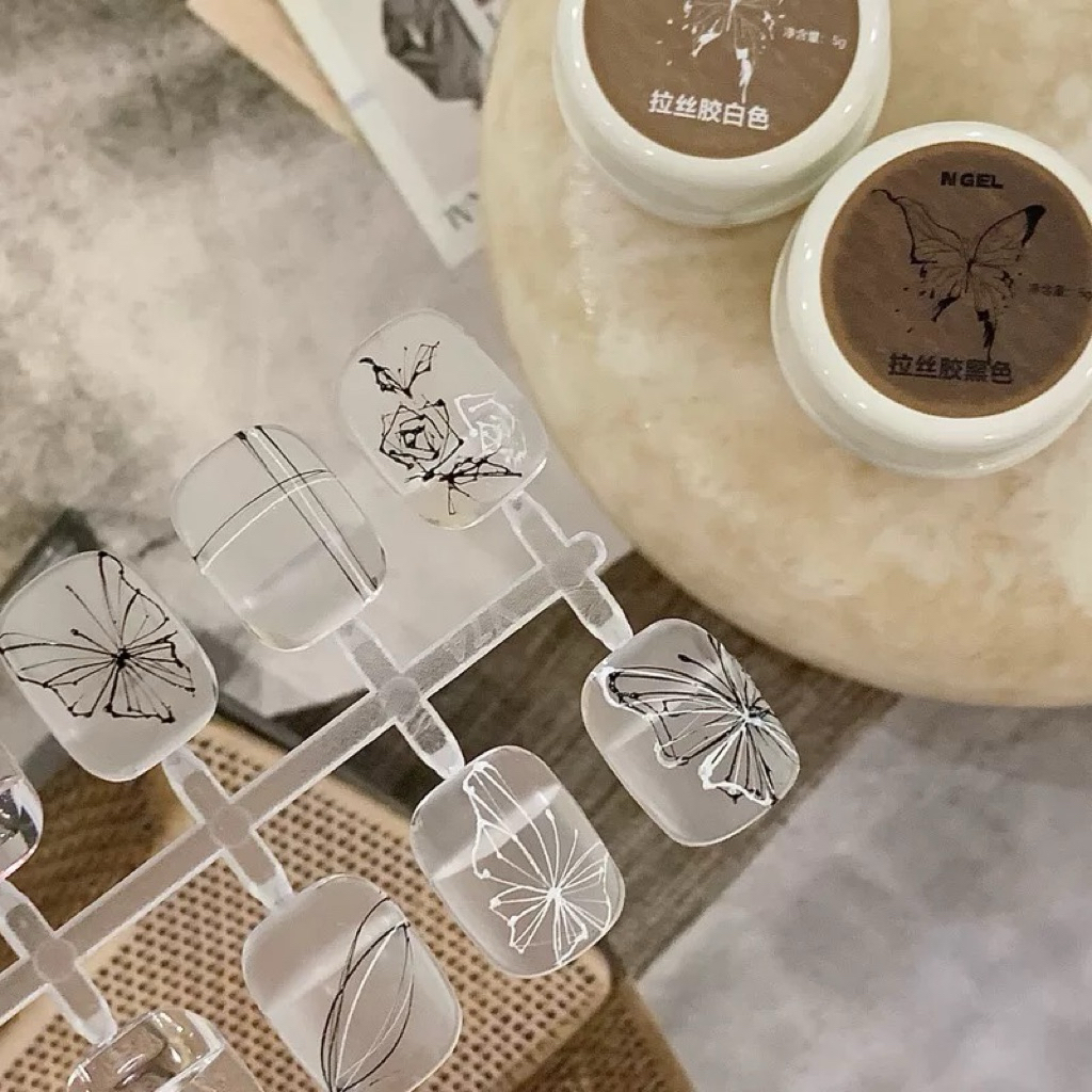 พร้อมส่ง 🖤🫧 N GEL ใยแมงมุม