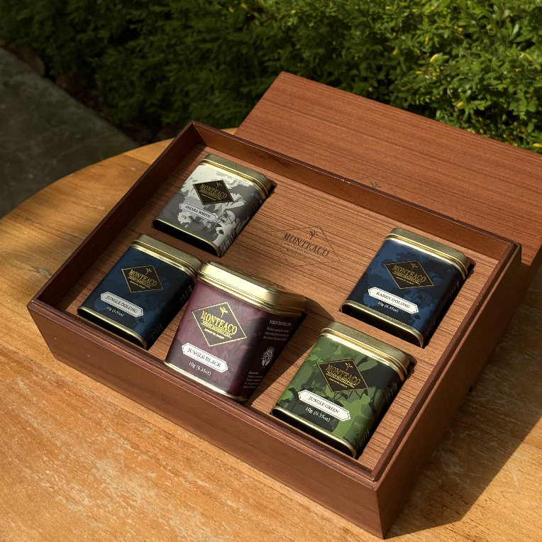 Premium Wood Box Gift Set - 5s Tin Cans ชุดของขวัญกล่องไม้สุดพิเศษ