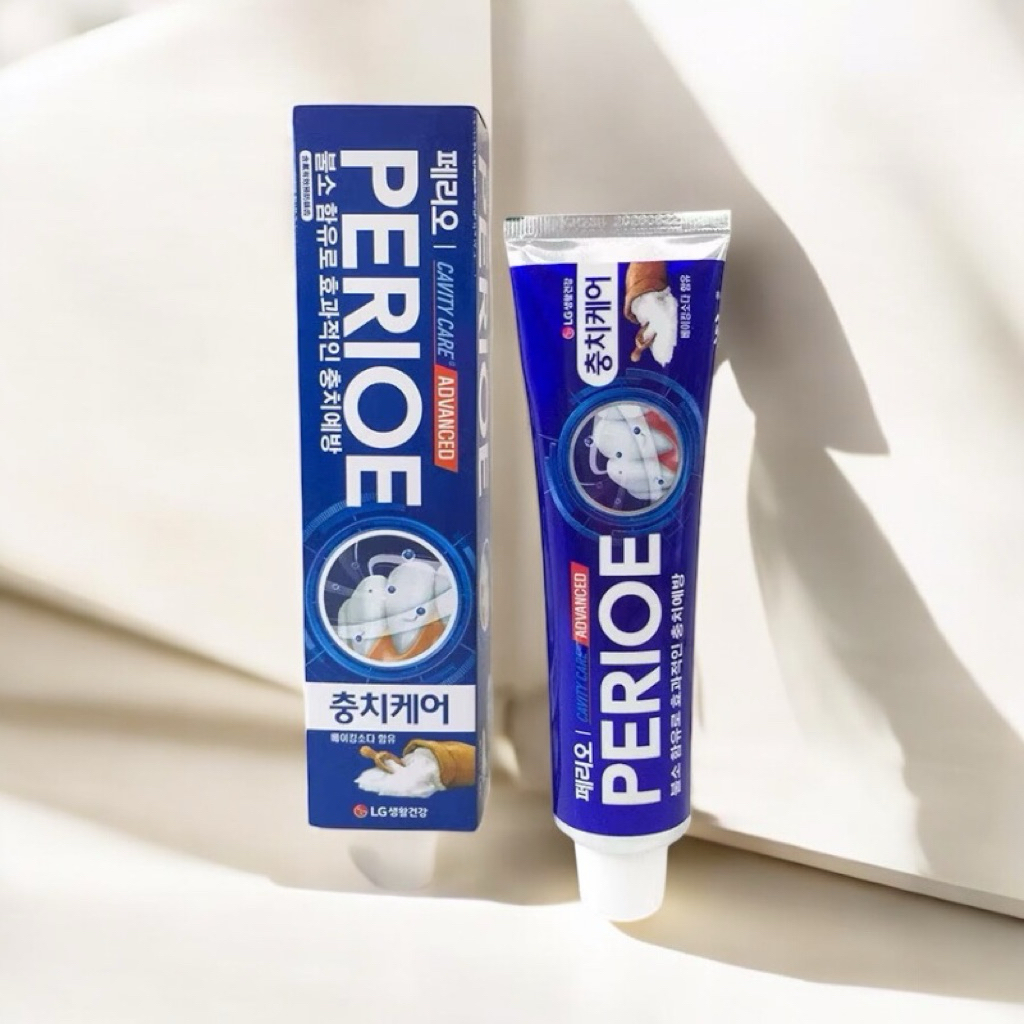 (แท้100%)( 1 หลอด )ยาสีฟันจากเกาหลี Perioe Advance 150g.(มี 2 สูตร)