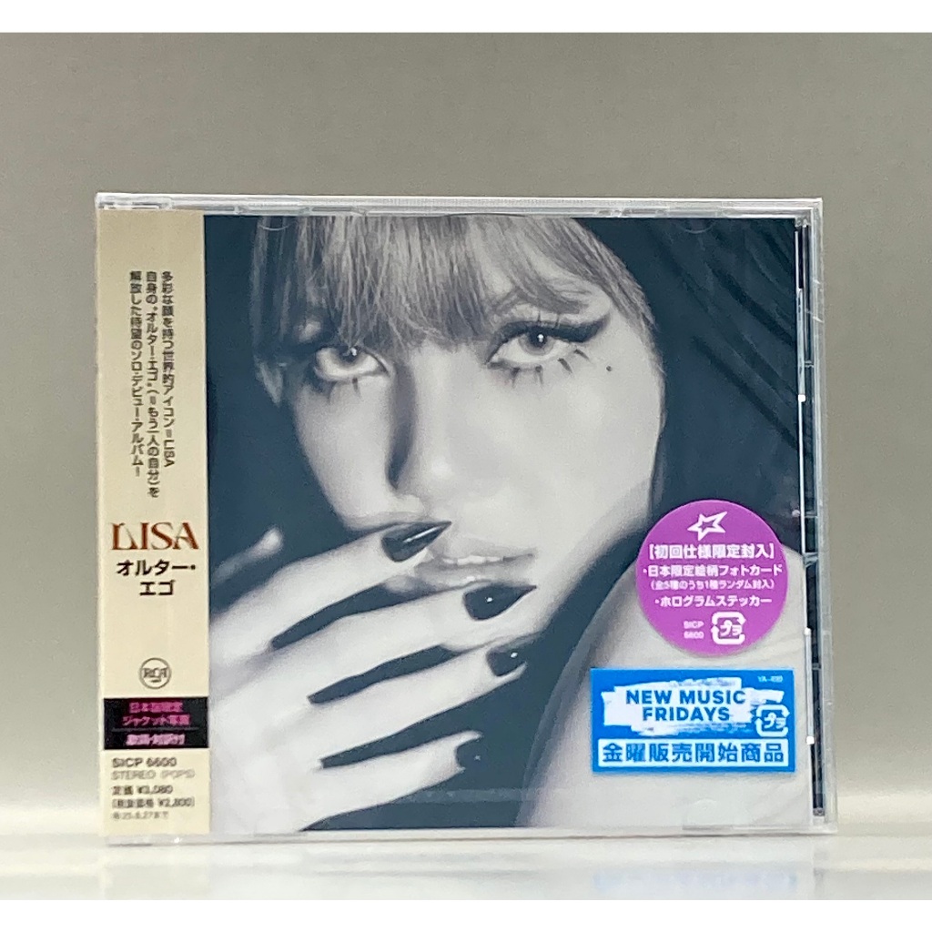 Blackpink LISA Alter Ego ซีดี + การ์ดรูปถ่าย + สติ๊กเกอร์
