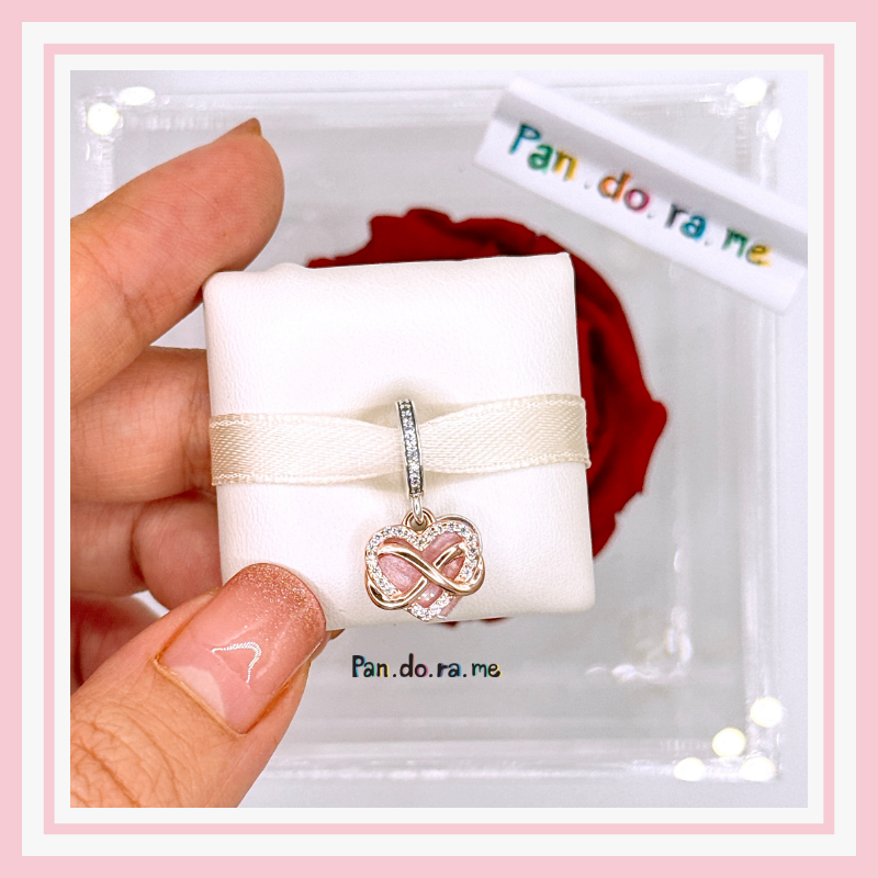 [พร้อมส่ง สินค้าแท้ 💯] **ขายดี** ติ้งอินฟินิตี้โรส Sparkling Infinity Heart Dangle Charm