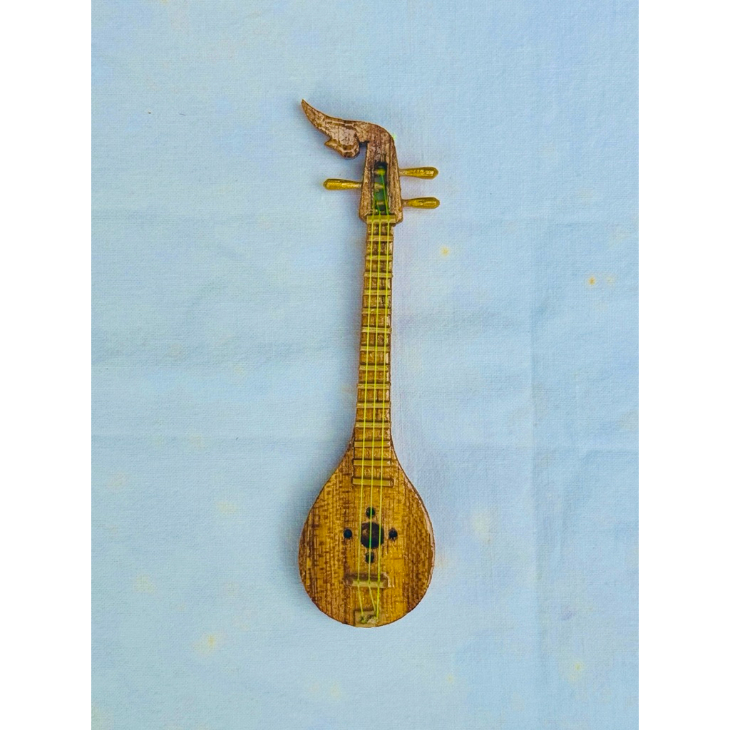 เครื่องดนตรีพิณจิ๋ว จำลอง ขนาดเล็ก ของเล่น ของที่ระลึก ของไหว้แก้บน