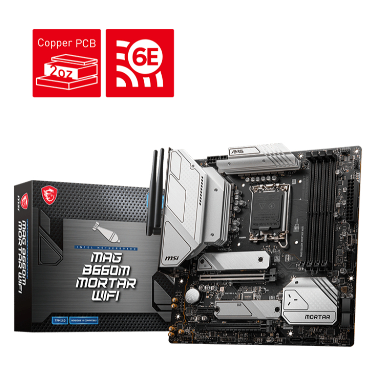 MAINBOARD (เมนบอร์ด) 1700 MSI MAG B660M MORTAR WIFI DDR5