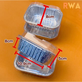 ถูกที่สุด! ถาดฟอยล์ RWA 160 ml พร้อมฝา ถ้วยมัฟฟิน ถาดบราวนี่ 4618/4018