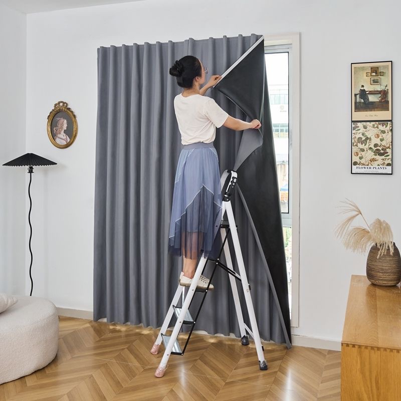 แนะนำ ผ้าม่าน ผ้าม่าน ผ้าม่านตีนตุ๊กแก กันแสงUV100% ผ้าม่านกันแสง สไตล์มินิมอล ม่านประตู ติดตั้งง่าย ผ้าม่านมีกาวในตัว ราคาพิเศษ มีเก็บเงินปลายทาง