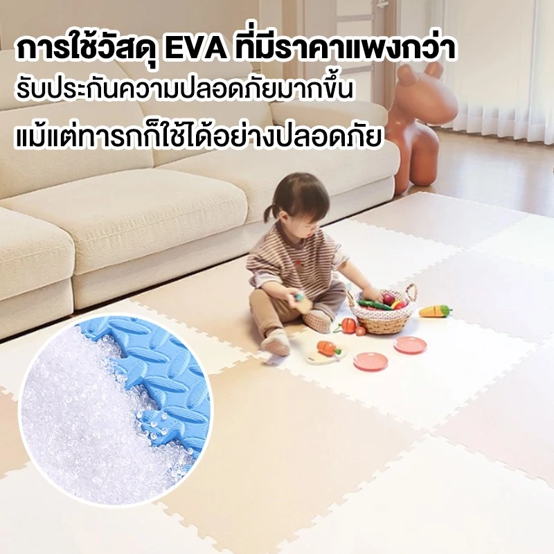 แผ่นยาง EVA 100x100cm 25mm ปูพื้นฟิตเนส กันลื่น กันเสียง thumbnail 3