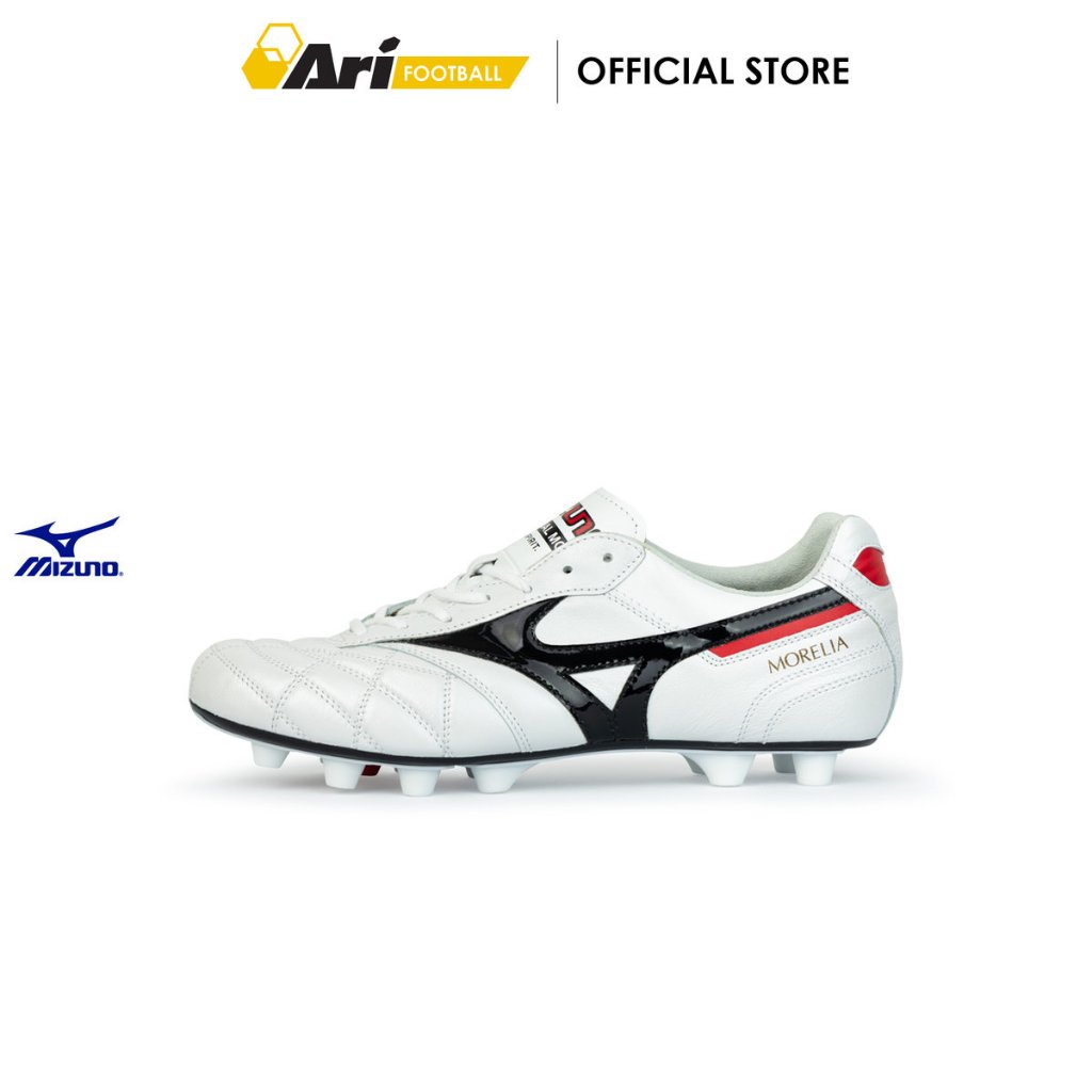 MIZUNO MORELIA II M8 JAPAN FG - WHITE (P1GA250209) องเท้าฟุตบอล มิซูโน่ MORELIA 