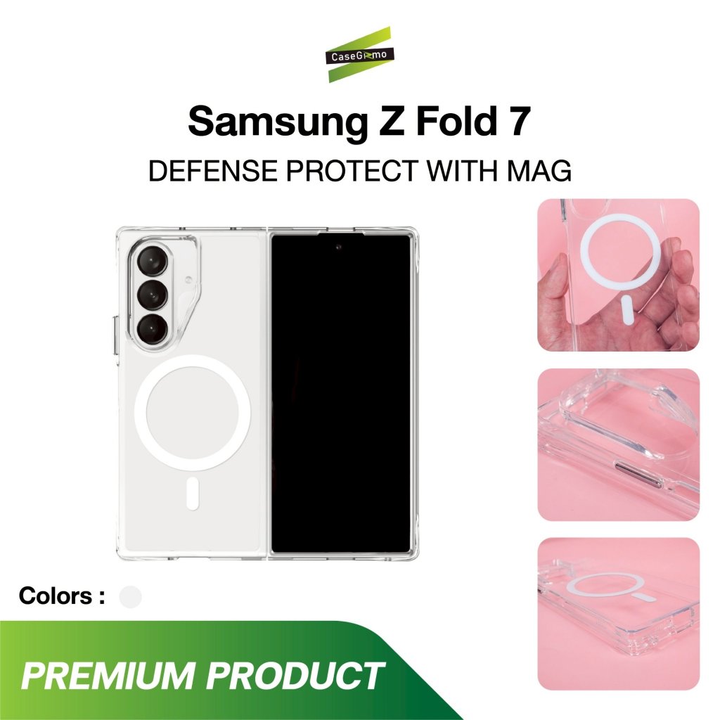 Gizmo รุ่น Z Fold 7 เคสใส เคสชาร์จไร้สาย เคสกันรอยขีดข่วน เคสกันกระแทก เคส Defense Protect Mag Case