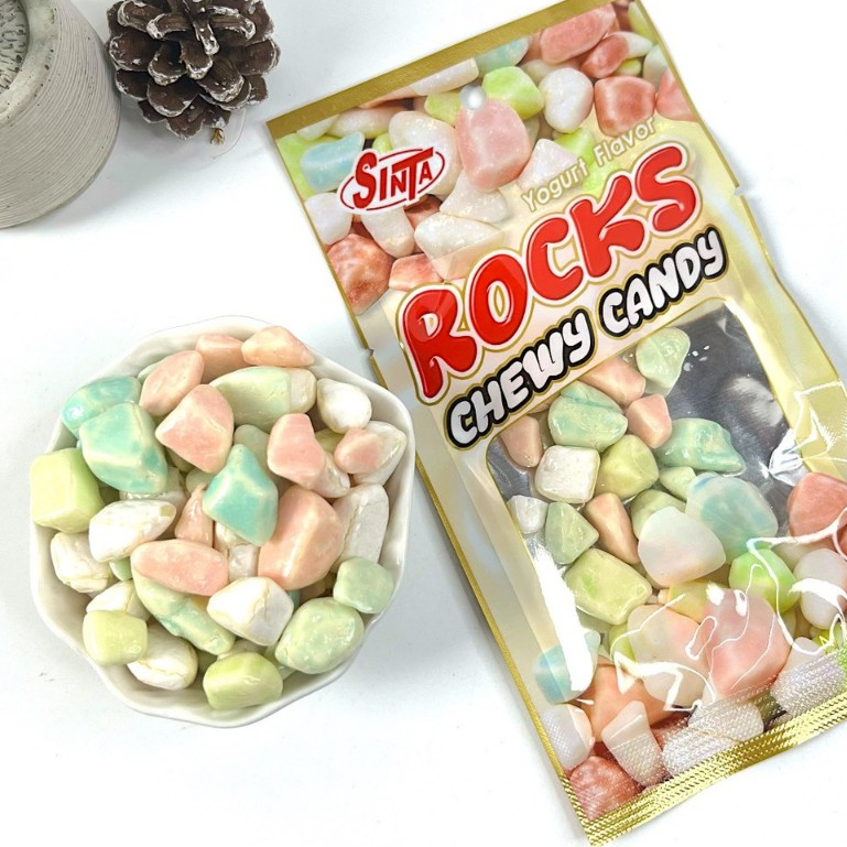 พร้อมส่งจากไทย ลูกอมหินช็อกโกแลต ขนมหิน ช็อกโกแลตหิน ขนมในตำนาน อร่อยกรุบกรอบหนึบหนับมาก ขนมทานเล่น ขนม