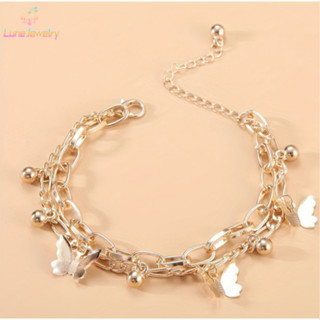 COD💖สร้อยข้อมือรูปผีเสื้อ จี้ผีเสื้อ สร้อยข้อมือกำไล เครื่อง…