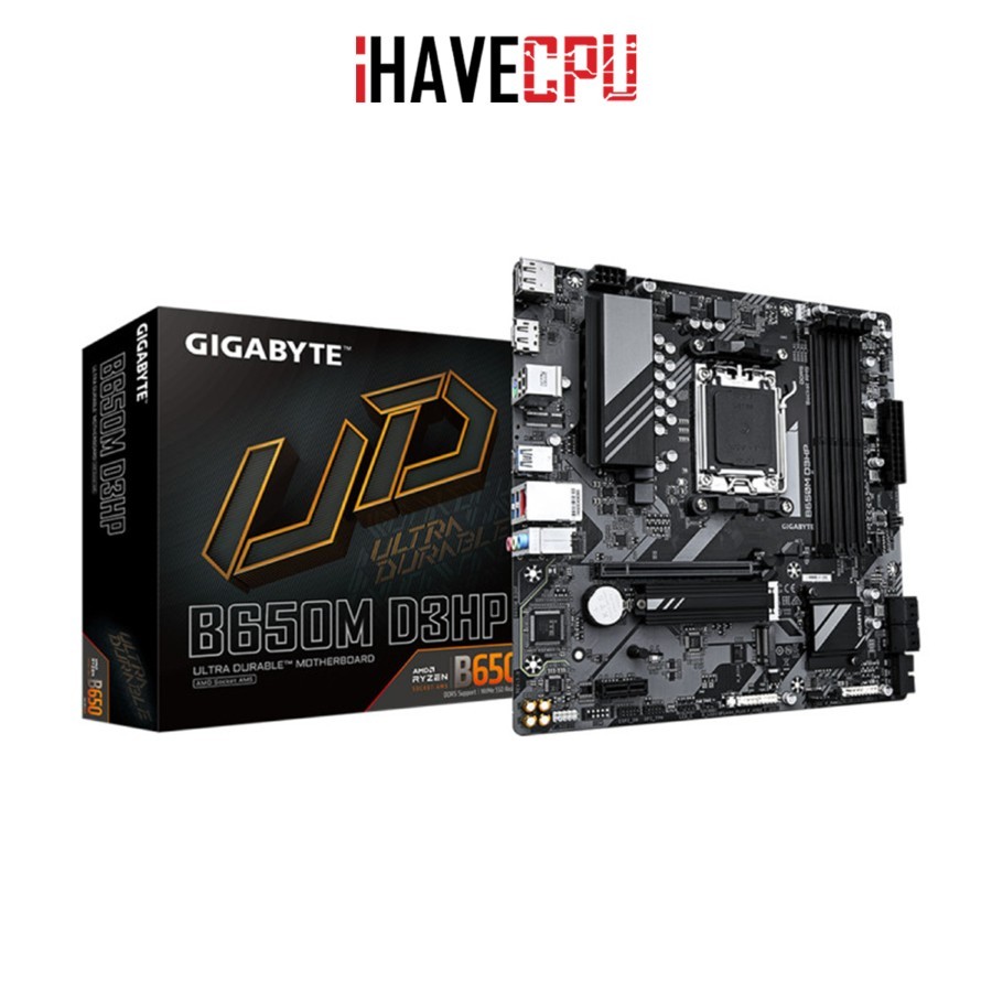 iHAVECPU MAINBOARD (เมนบอร์ด)(AM5) GIGABYTE B650M D3HP