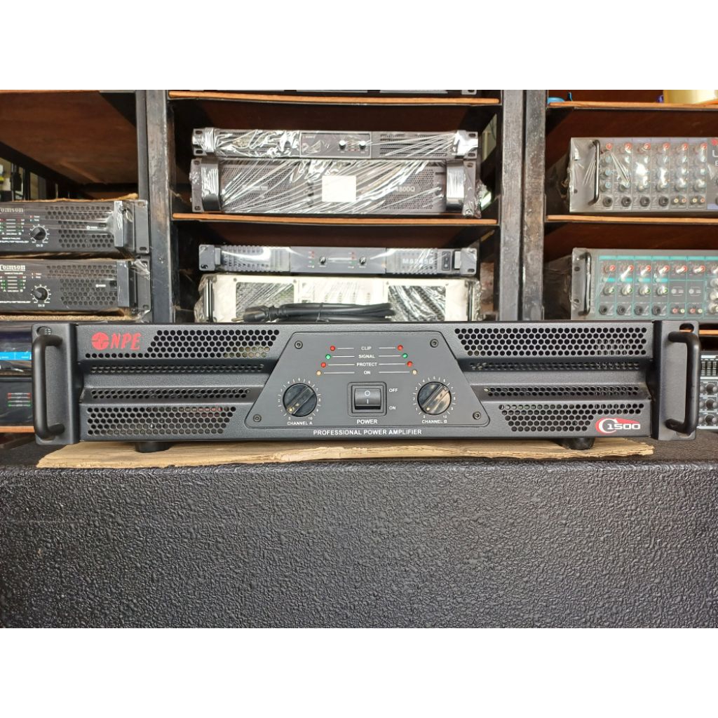 แอมปฺขยาย NPE C-1500 คลาสAB340W x 340W 8โอม
580W x 580W 4โอม
820W x 820W 2โอม
