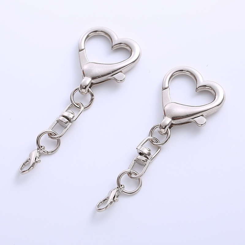 ( พร้อมส่งในไทย)จี้พวงกุญแจรูปหัวใจ (เช็ท10 ชิ้น ราคา 55 บาท) จี้พวงกุญแจรูปหัวใจแฟชั่นเข็มกลัดกุ้งก้ามกราม ราคา ถูกที่สุด ดีลบีเคเค แกลเลอรีภาพที่ 8