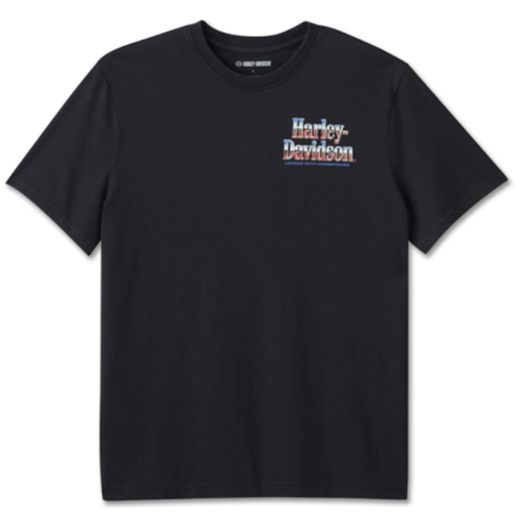 เสื้อยืด enuine Harley-Davidson Loaded With Horse Power T-Shirt 96127-25VM