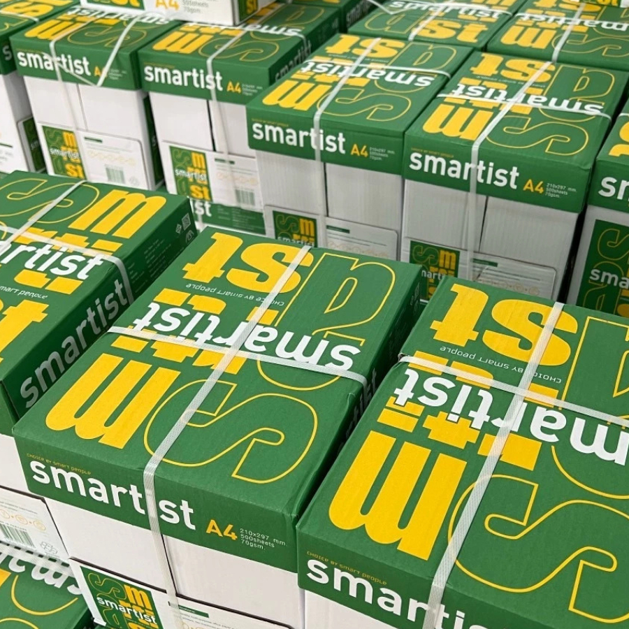 (ยกลัง 5 รีม )Smartist กระดาษถ่ายเอกสาร ขนาด A4 หนา 70 แกรม จำนวน 500แผ่น/รีม