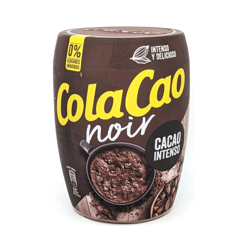 โกลา เกา นัวร์ เครื่องดื่มดาร์กโกโก้ 300 กรัม - Cola Cao Noir Dark Cocoa Powder 300g