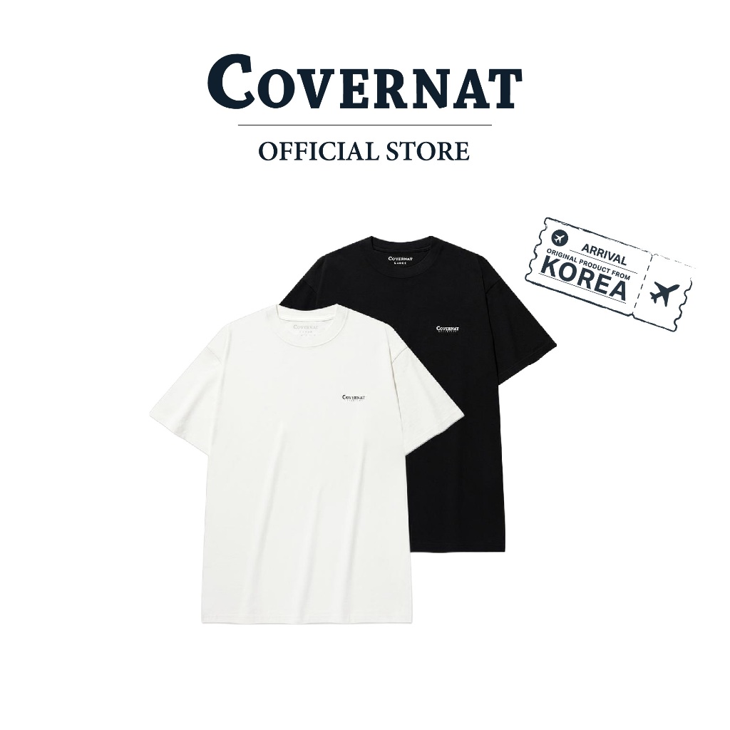 COVERNAT เสื้อยืด รุ่น Cool Cotton 2-Pack T-Shirt Black/White (70021OCCSSU_S6BKWT)