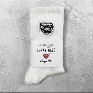 human mad ถุงเท้าข้อสั้นและยาวหัวใจ สีแดง สีดำ สินค้าพร้อมส่งจากไทย