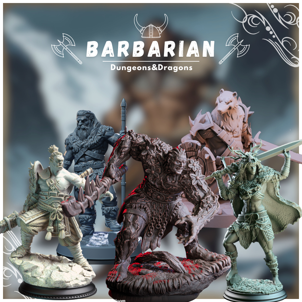 Dnd miniature Dungeon and dragons BARBARIAN CLASS