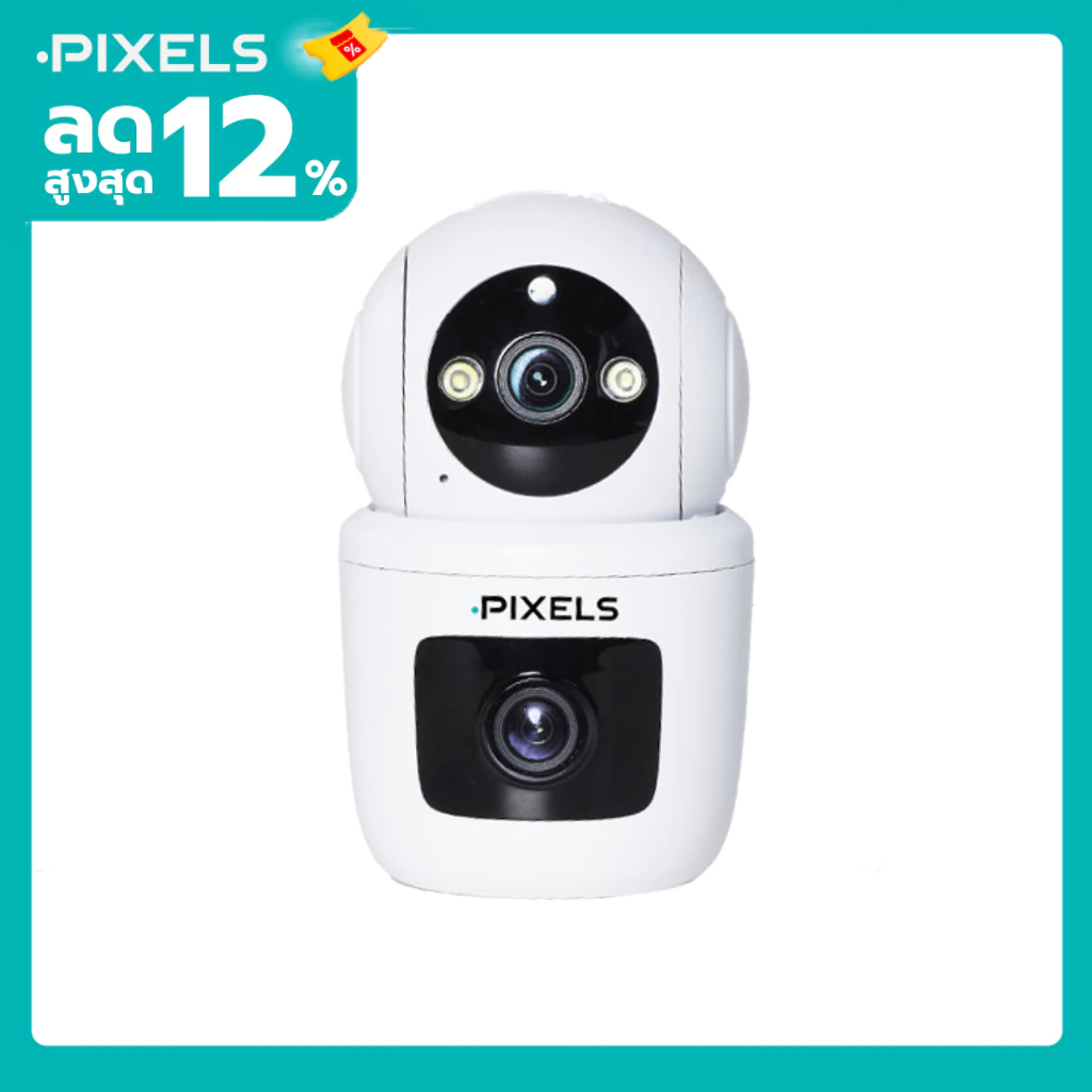 PIXELS AI DUAL VISION กล้อง 2 เลนส์ WIFI6  PX-DV01