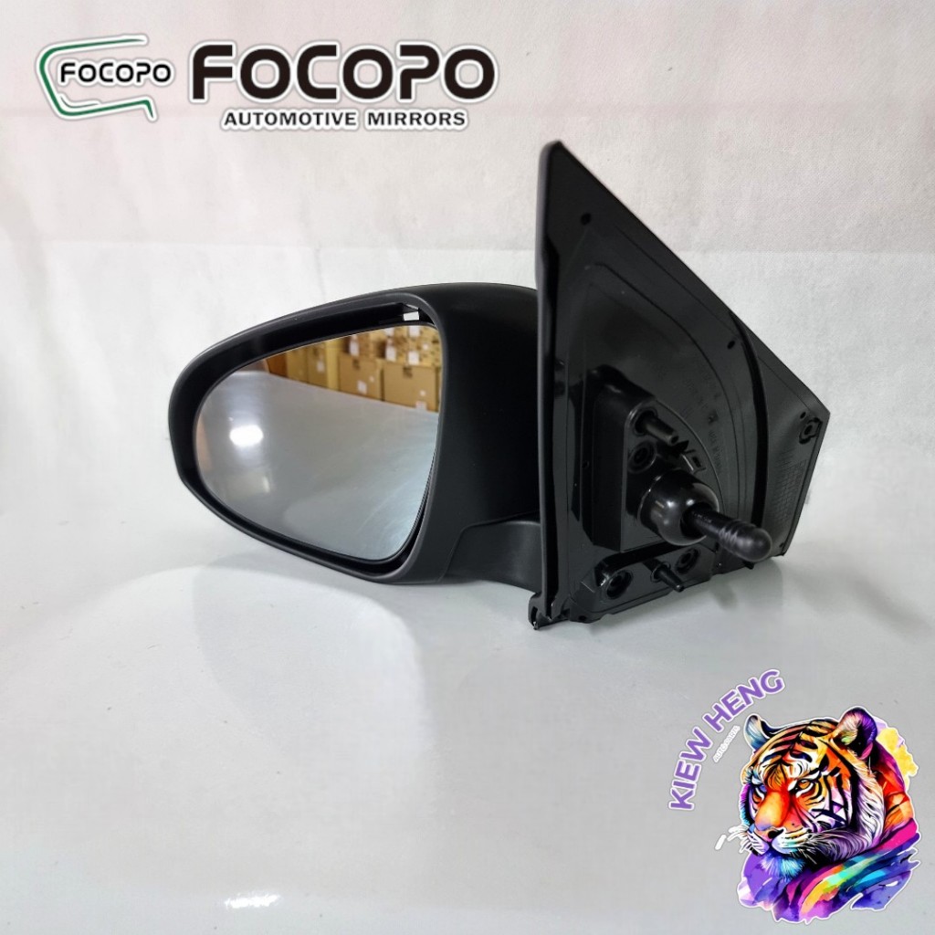 กระจกมองข้าง โตโยต้า วีออส ยาริส Toyota Vios / Yaris ปี 2014 - 2018 ปรับมือ รุ่นธรรมดา ยี่ห้อ Focopo