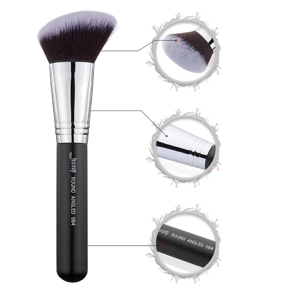 แปรงลงรองพื้น Large Round Angled Makeup Brush 084 ราคา ถูกที่สุด ดีลบีเคเค แกลเลอรีภาพที่ 3
