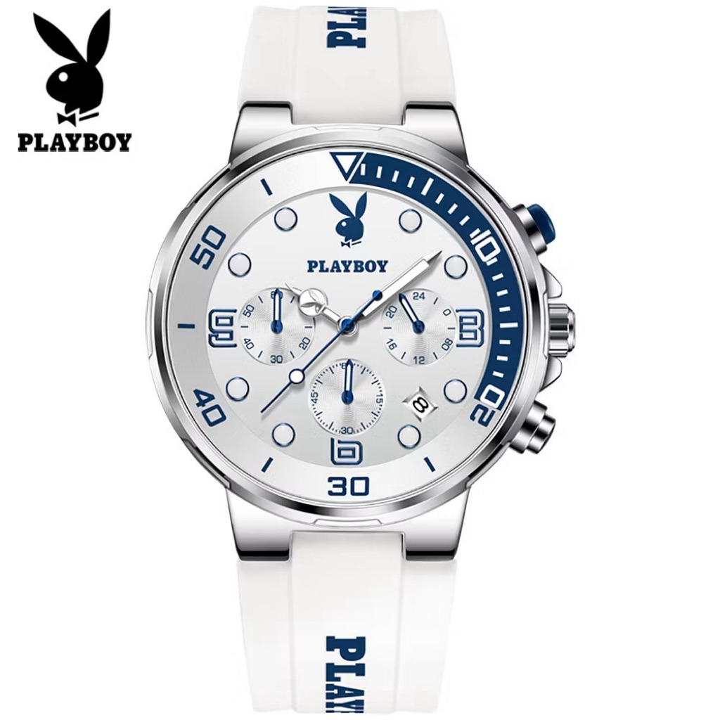 ส่งต่อ นาฬิกา Playboy สีขาวน้ำเงิน 💙🐰🤍